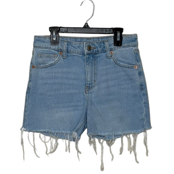 Wild Fable blue denim fringe detail jean shorts size 2 - Picture 1 of 6